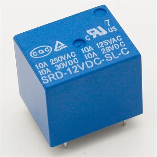 Relé de potencia 12V de 5 pines SRD-12VDC-SL-C para reparar placas electrónicas defectuosas