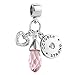 LovelyJewelry October Birthday Heart Love Simulated Birthstone Charms for Bracelets