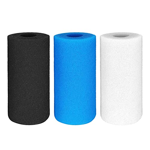 3 Pcs Filtro de Esponja - Filtros de pool reutilizáveis ​​Tipo A,Esponja de filtro de piscina, ferra