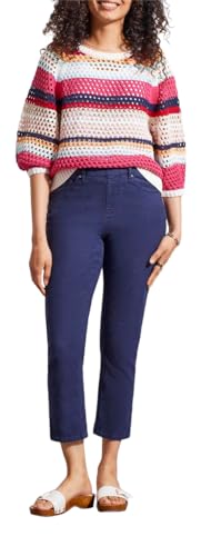 Tribal Women's Pull on Capri W/Hem Slits