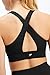 Fabletics Women's Oasis Twist Sports Bra, Workout, Yoga, Athletic, Fitness, Knit, S, Black