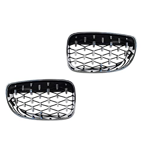 Rejillas delanteras diseño meteorito diamante para renovación de BMW E81 E82 E87 E88 2
