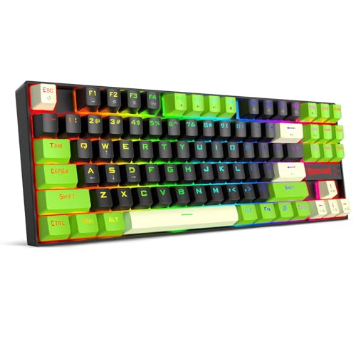 Image of Redragon K552BGC-M TKL 80% Gaming Keyboard, Magnetic Linear Switches, 8000Hz Polling Rate, 14 RGB Backlight Modes, Hot-Swappable Keys, Compact Wired Mechanical Keyboard for PC Gamers