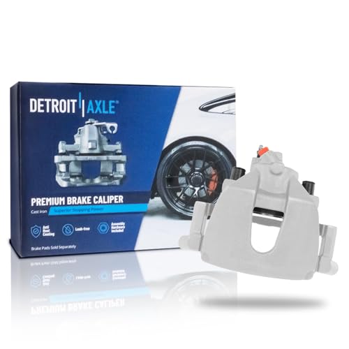 Image of Detroit Axle - Front Right Brake Caliper for 2013-2017 Ford C-Max 2013-2019 Escape Disc Brake Caliper with Bracket 2014 2015 2016 Replacement Brake Caliper Assembly