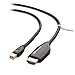 Cable Matters Mini DisplayPort to HDTV Cable in Black 6 Feet - Thunderbolt | Thunderbolt 2 Port Compatible