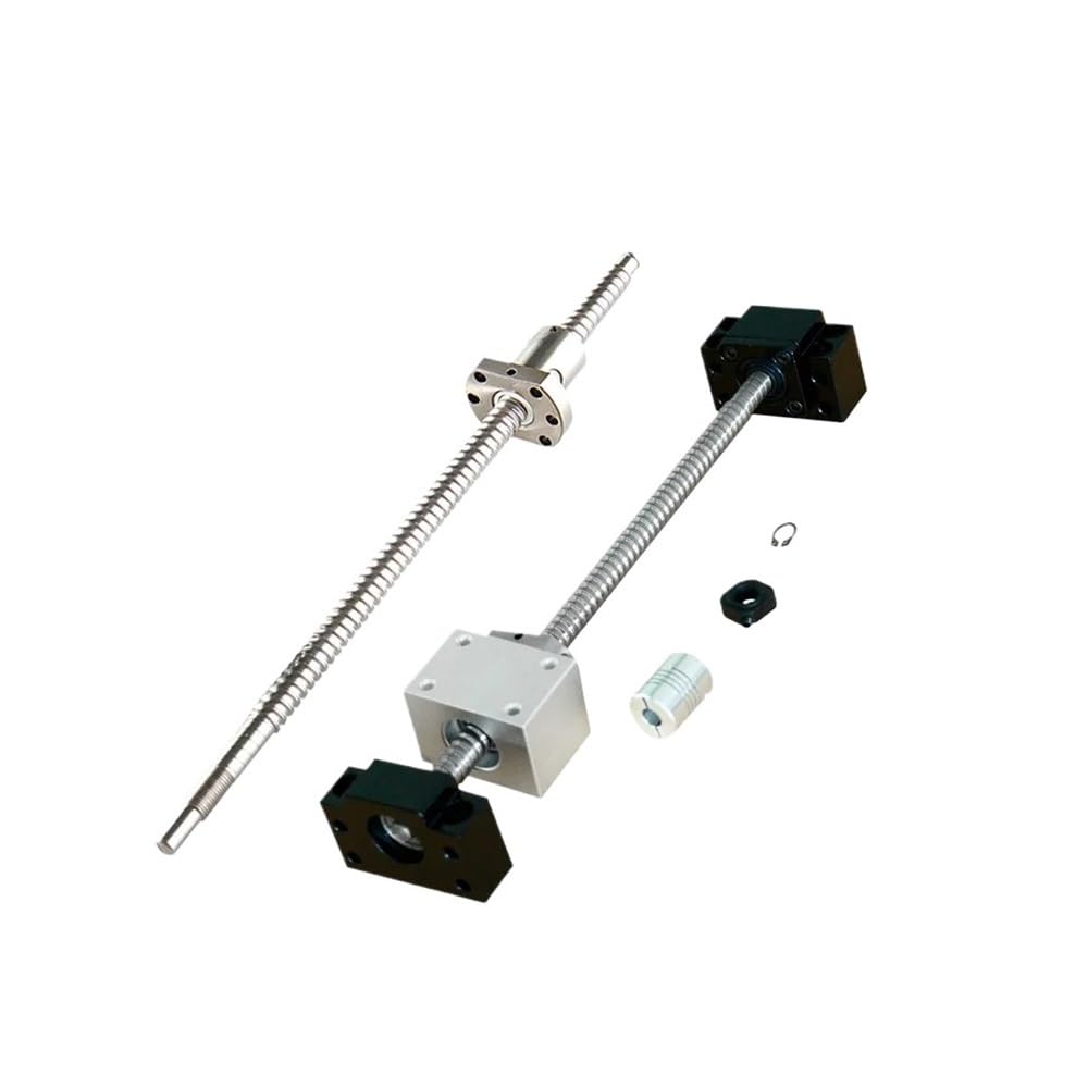 12mm Ball Screw / SFU1204 kit 200-1500mm with nut + BFBK10 + 1204 housing + Coupling D20L25 for with 3D Printer Universal(Sfu1204 ballscrew,750mm)