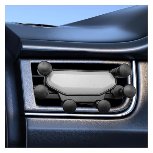 GAOLAOSY Car Air Vent Phone Holder, Anti-Shake & Anti-Slip Navigation Phone Holder with Hawk's Beak Clip, Adjustable Cellphone Bracket with Silicone Protection, Universal for Cars, Truck, SUV (Silver)