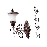5pcs 1:87 HO escala modelo de bricolaje lámpara de luz de pared de la calle luces de paisaje de jardín en miniatura LED.