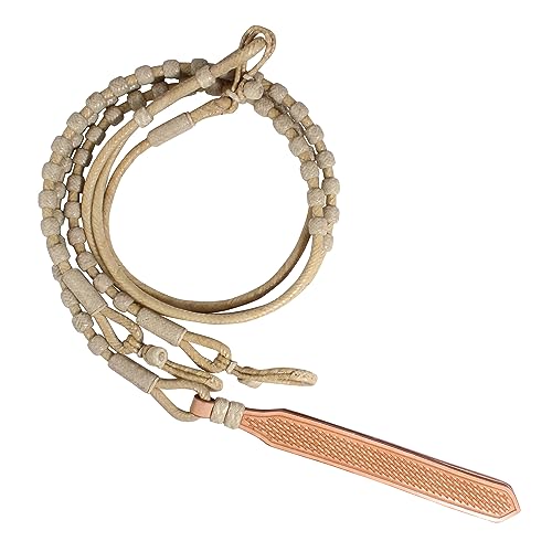 Rênes en cuir brut tressé pour cheval pour corriger le contact main-bouche