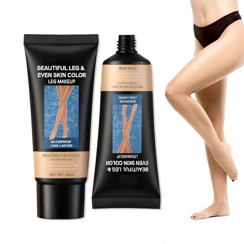 UZYXC Correctora Piernas Anti-Sudor, Maquillaje Tapar Tatuajes Impermeable 24H, Para Cubrir Capilares y Cicatrices, Textura Ligera no Pegajosa, Efecto Invisible Natural