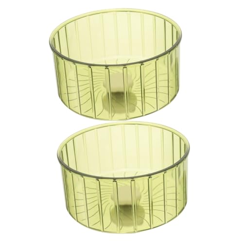LIOOBO 2pcs Hamster Exercise Wheel Smooth Surface Silent Running Toy for Small Pet Play and Health Plastic Construction -  2491850425178