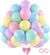 110pcs Pastel Balloons 12 Inch Latex Balloon Arch Kit Assorted Colors for Birthday Baby Shower An...