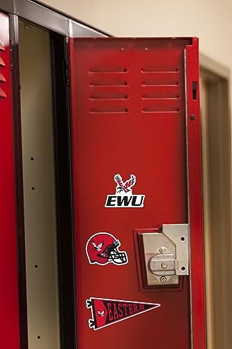 Image of Eastern Washington University 8ct Vinyl Large Deluxe Stickers Variety Pack - Laptop, Water Bottle, Scrapbooking, Tablet, Skateboard, Indoor /Outdoor - Set of 8