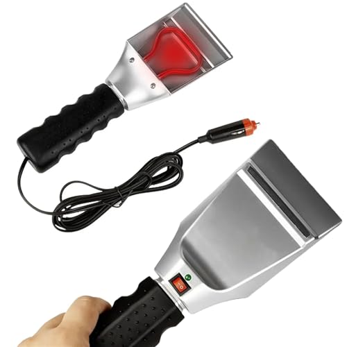 Wuketar Winter Car Heating Ice Scraper, Heated Snow Ice Scraper, Miracle Window Ice Scraper, 12V...