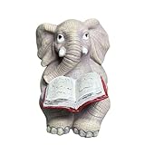 Photo Gallery jlobnyiun statua da giardino elefante, statua elefante da esterno - simpatica statua elefante da giardino,statua di elefante che legge, figurine di animali da giardino, artigianato d arte, orname Photo Gallery jlobnyiun statua da giardino elefante, statua elefante da esterno - simpatica statua elefante da giardino,statua di elefante che legge, figurine di animali da giardino, artigianato d arte, orname