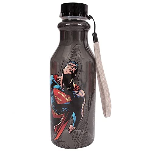 Garrafinha de Plástico Super Homem Tampa Rosca - 500ml