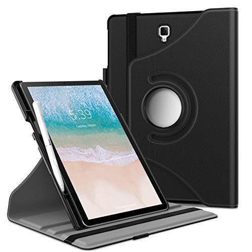Infiland Tab S4 10.5 Case with S Pen Holder, 360 Degree Rotating Case Support Auto Sleep/Wake Compatible with Samsung Galaxy Tab S4 10.5-inch 2018 Release Tablet Model SM-T830/T835, Black