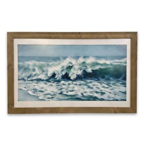 Build Together Pine Wood Frame Compatible only with Samsung The Frame TV (2021-2026) Wall Mount Handmade 2.5 Wide (Vintage 65)