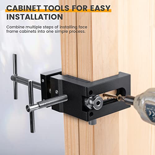Neitra Cabinet Installation Clamps, 2022 Upgrade Highly Durable All Metal With Flexible Drill Hole Guide Design, Cabinetry Claw For Easy And Fast Installing Face Frame Of Cabinets, Black, 1-Pack #TOP1
