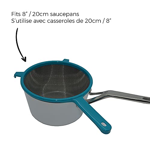 Starfrit Mesh Strainer Set with Handle, Stainless Steel Fine Mesh, Assorted Sizes 4", 6", 8"- Sift, Strain, Drain and Rinse – Perfect for Rice, Flour, Fruits, Pasta by Starfrit - Image 5