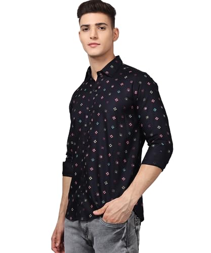 Image of Fashionable Trybuy Premium Printed Cotton Casual Shirt for Men
