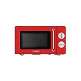  Kitchencook - Kmo20 Retro Red - Micro-ondes 20l Rétro - 700w - Commandes Mécaniques
