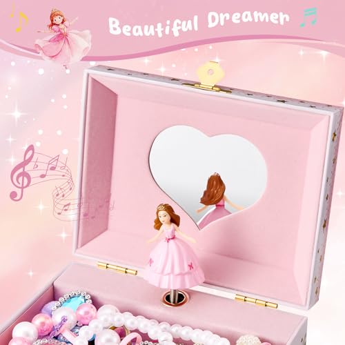 ProCase Musical Princess Jewelry Box for Girls, Spinning Princess(Box Only) ProCase Musical Princess Jewelry Box for Girls, Spinning Princess(Box Only) - Image 2