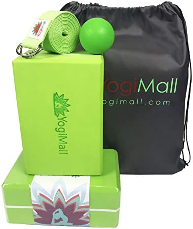 Yoga Knee Pad, Yoga Block & Carry Bag 3-in-1 Set OR Knee Pad & Carry Bag 2-in-1 Set for Home Yoga Practice. Deepen Your Poses and Improve Balance. Perfect for Yoga, Stretching, Pilates & Exercise.