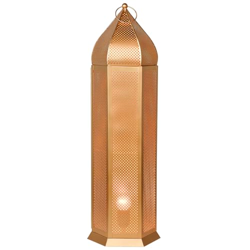 Marrakech Oriental Lampadaire 72 cm Grand Lampe de table Boho Décoration pour salon, chambre à coucher chambre d'enfant Lampe de table Azel or métal E27