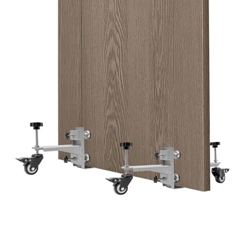 2 Pieces Door Installation Tool, Installation Tool for Doors 1.75-2.25in Thick, 500 pounds Door Installation Tool Kit with 4 pressure plate holders, Iron Black