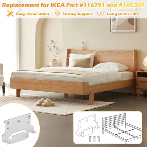 Image of 116791 110789 Mounting Plates Replacement for IKEA Bed Frame Brackets Part