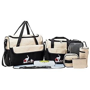 10 Stks Luiertes Nappy Changing Bag Set Multifunctionele Waterpoof Mummy Baby Schouder Handtas Hoge Capaciteit (Color…