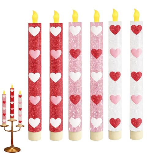 Velas funcionando con pilas led y candelabros de corazón decoración hogar