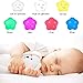 Kllarmant Night Light for Kids, USB Rechargeable Soft Silicone Nursery Lamp, Touch Control, 7 Colors Single/Changing Mode for Kids, Baby, Children, Girls