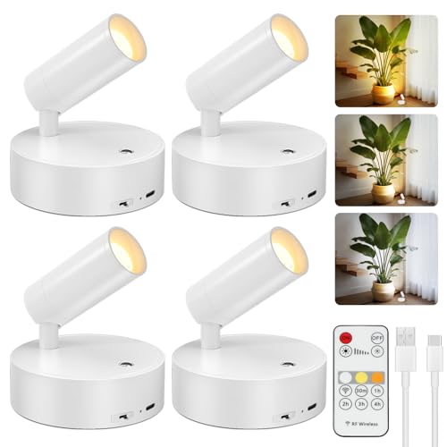 Spotlights Recargables de 4000mAh para Interior, Iluminación Inalámbrica con Control Remoto miniatura 1
