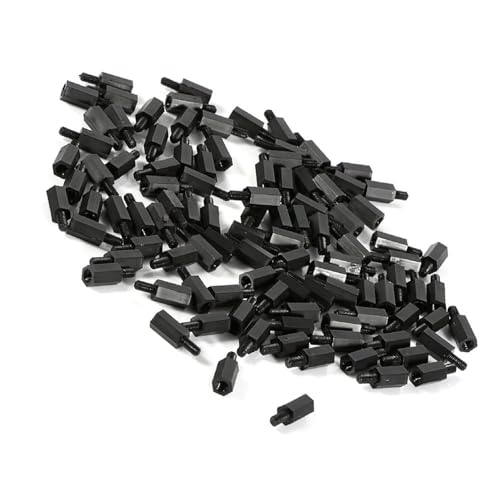 HUIOP Entretoises Hexagonales en Nylon M3 Mâle-femelle, 100 Pièces avec écrou à Vis de 6mm, 8mm, 10mm, 12mm pour Imprimante 3D