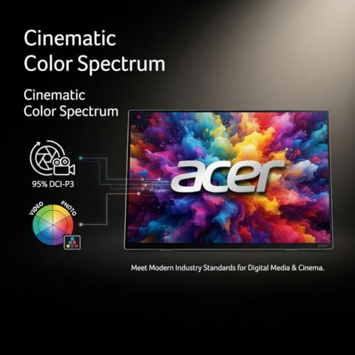 Image of Acer ProDesigner PE160W smiuux 16 inch OLED 1920 x 1200 16:10 Portable Monitor