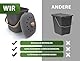 YourCasa Biomülleimer Küche klein 4L geruchsdicht für Biomüll - Komposteimer mit Aktivkohlefilter - nachhaltiger Bio Mülleimer mit Deckel Abfalleimer Behälter Bioabfallbehälter Biotonne (4L Anthrazit)