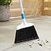 Amazon Basics Heavy-Duty Broom, Blue and White