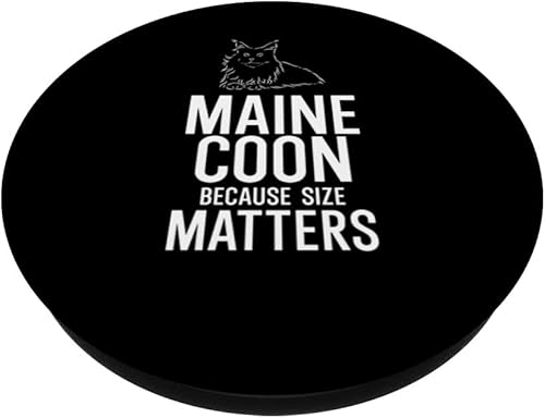 Miniatura 2 de Maine Coon Because Size Matter PopSockets PopGrip intercambiable
