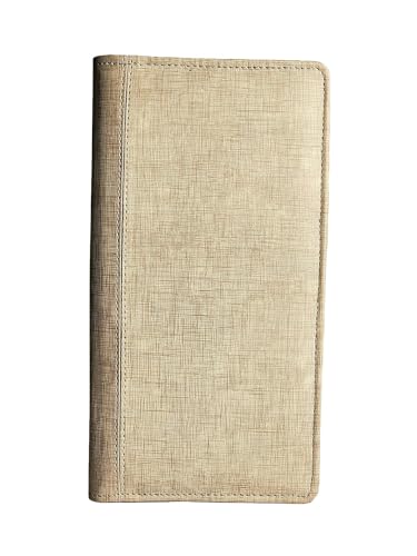 Image of All New Cheque Book Holder, ATM Cards Holder & Traveling Wallet,Passport Boarding Pass Cover Pocket and Lots More Colour (Beige) Material (Pu Leather)