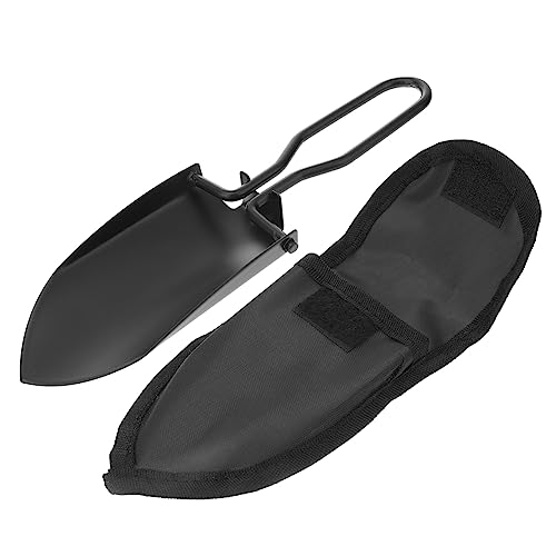 POPETPOP Pala de Jardín Plegable Inoxidable con Bolsa de Almacenamiento Herramienta de Camping Portátil para Jardinería y Actividades