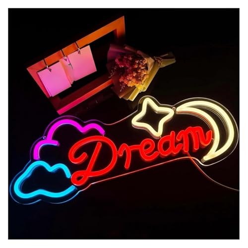 Lampe lumineuse néon Sweet Dreams Cloud idée cadeau d'anniversaire originale pour ado