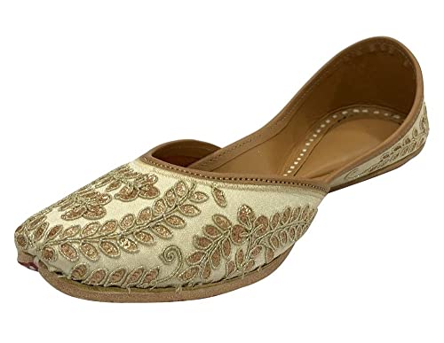 Multi Punjabi Jutti for Women's Wedding Shoes Traditional Handmade Ethnic Brdial Soft Flat Leather Jooti