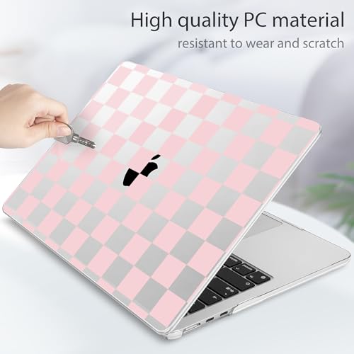 Image of Tuiklol for MacBook Air 13 inch Case M5 2026 M4 2025 M3 2024 M2 2022 Release Model A3449 A3240 A3113 A2681,Plastic Hard Shell Cover for MacBook Air 13.6 with Touch ID, Grid