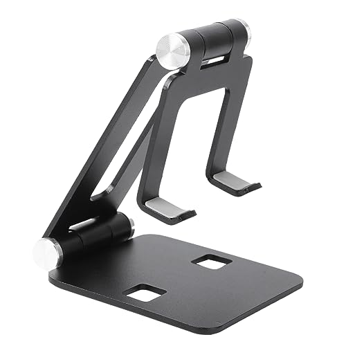 Support tablette bureau noir réglable compatible smartphone et liseuse