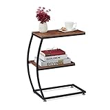 Basics: Tisch mit geschwungenem Gestell - HBT: ca. 57,5 x 47,5 x 25 cm - Traglast je Ebene ca. 6 kg