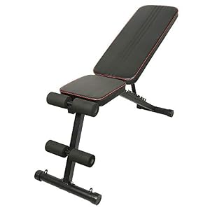 Trainingsbank Verstelbare, Zwarte Halterbank met Elastieken, 4 in 1 Sit up Bank, Fitnessbank voor Thuis en in de Sportschool