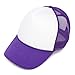 Two Tone Trucker Cap in Purple and White Hat