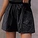 Summer Shorts for Women Casual Cotton Linen Wide Leg Soft Bottom High Waist Vacation Beach Short Fashion Daily Wear Black